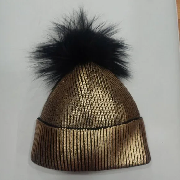 ?HOT ITEM? Revolve Jocelyn Genuine Silver Fox Fur Pom 